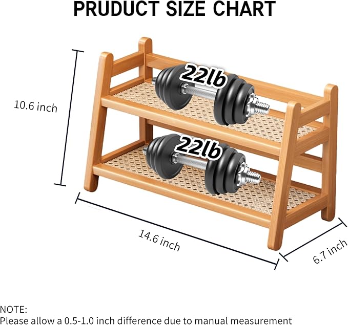 2-Tier Coffee Station Organizer, Bamboo Coffee Cup Holder for Counter top, Vintage Mug Organizer, Rustic Mug Holder for Kitchen