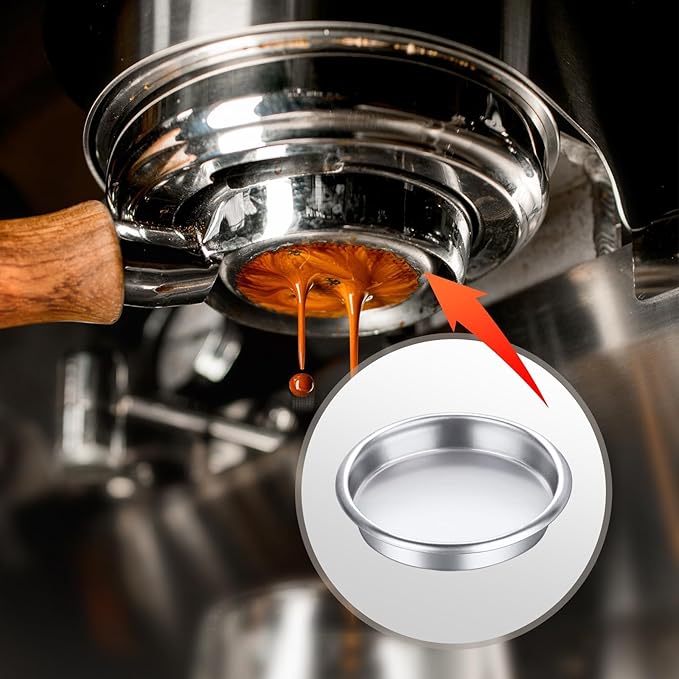 Espresso Coffee Cleaning Brush Set, 4 Pieces Coffee Grinder Machine Cleaner Brush Kit and 58mm Backflush Disc for Group Head