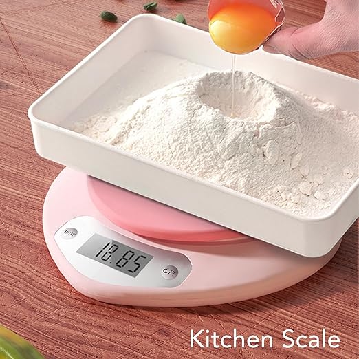 Cute Food Scale, Heart Shaped 1g Precision Coffee Scale Digital Food Acale Rechargeable Nutritional Calculator for Cooking Baking