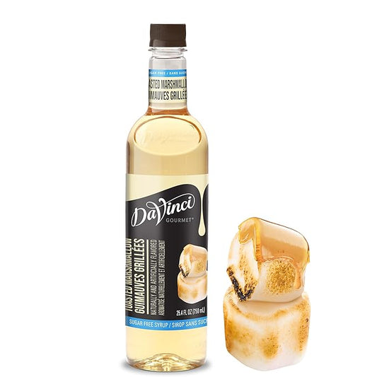 DaVinci Gourmet Sugar-Free Toasted Marshmallow Syrup, 25.4 Fluid Ounces (Pack of 1)