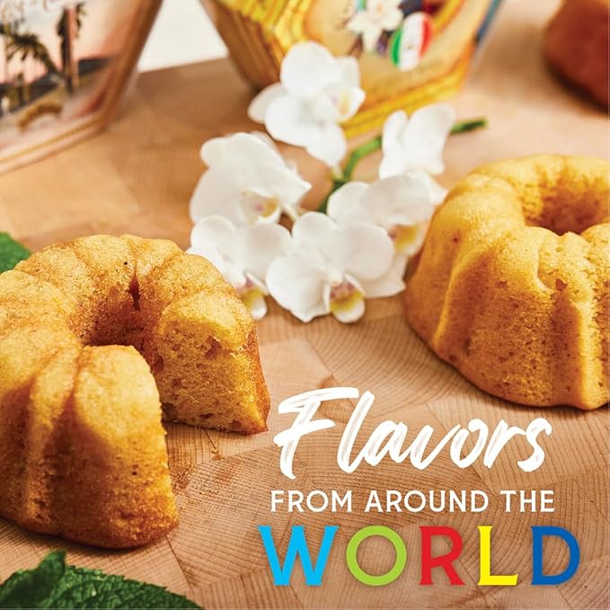 TORTUGA Caribbean Flor de Cana Rum Cake - 4 oz Caribbean Rum Cake - 2 Pack - The Perfect Premium Gourmet Gift for Stocking Stuffers, Gift Baskets, and Christmas Gifts - Great Snack Cakes for Delivery