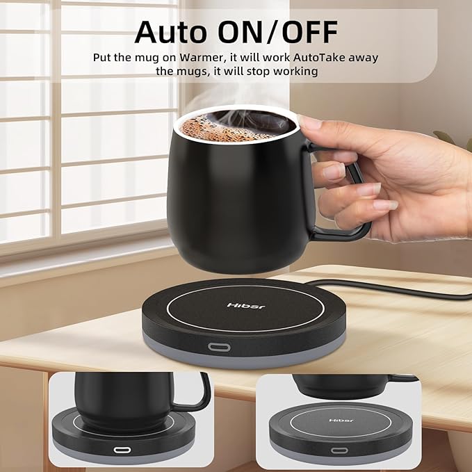 Smart Coffee Mug Warmer Candle Warmer Plate Safely Releases Scents Without a Flame Used as Candle Jar Warmer, Mug Warmer Cup Warmer Tea Warmer Desk Home Office
