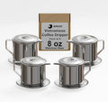 Birdee Vietnamese Coffee Dripper - Pack of 4 - Make up to 8oz Cup, Stainless Steel, Small Drip Filter, Durable, Dishwasher Safe, Home Use, Travel, Camping, Gift Sets