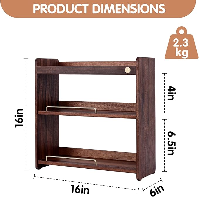 Coffee Mug Holder Wooden Cup Rack Mug Display Shelf Coffee Cup Holder for Countertop With 6 Mug Cups 3 Tier Wood Coffee Mugs Holder for Kitchen Coffee Cup Storage