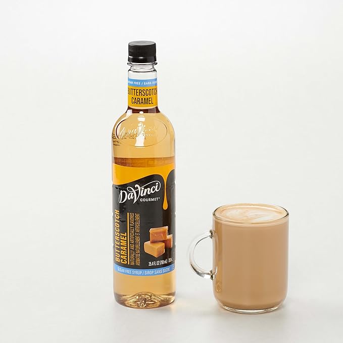 DaVinci Gourmet Sugar-Free Butterscotch Caramel Syrup, 25.4 Fluid Ounces (Pack of 4)
