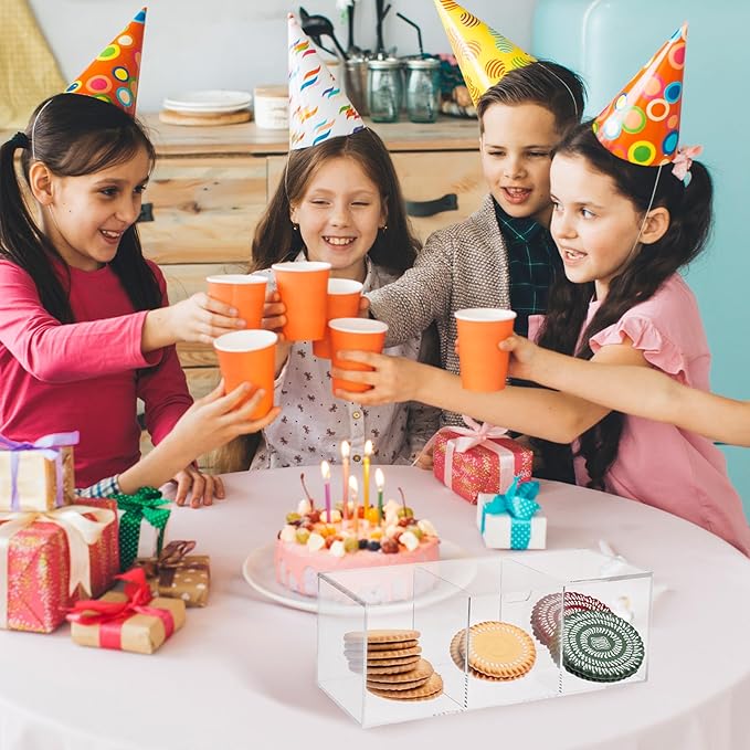 Acrylic Coffee Pod Holder with Lid for 24 Kcup, 3 Compartments Clear Coffee Capsule Storage Organizer for Bar Station Organizer