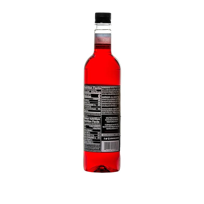 DaVinci Gourmet Sugar-Free Cherry Syrup, 25.4 Fluid Ounces (Pack of 4)