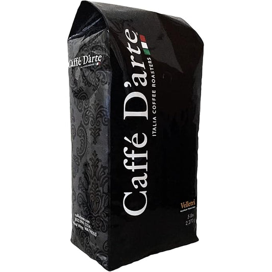 Caffe D'arte Velletri Wood Roast Reserve Whole Bean Coffee, 5 Pounds