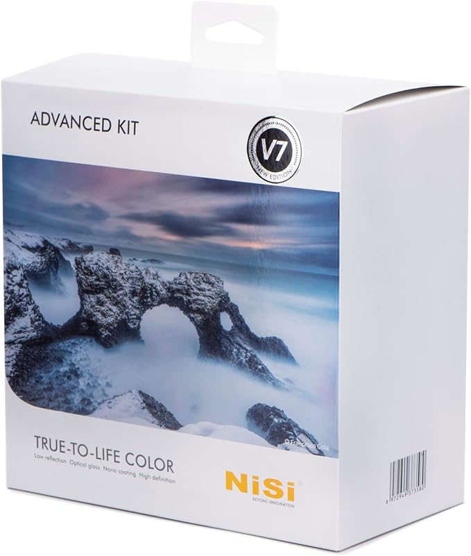 NiSi 100mm V7 Advance Kit | V7 Filter Holder and CPL with 2 ND Filters and 2 GND Filters | Long-Exposure and Landscape Photography
