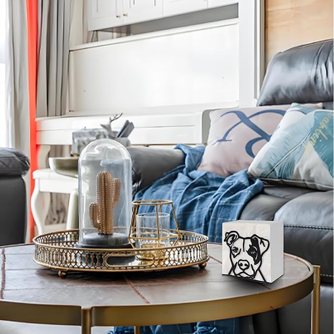 Napkin Holder for Table,Metal Napkin Holder for Kitchen Dining Farmhouse Cocktail Picnic Bar Rustic, Modern Napkins Holder for All Dining Room Decors (Dog)