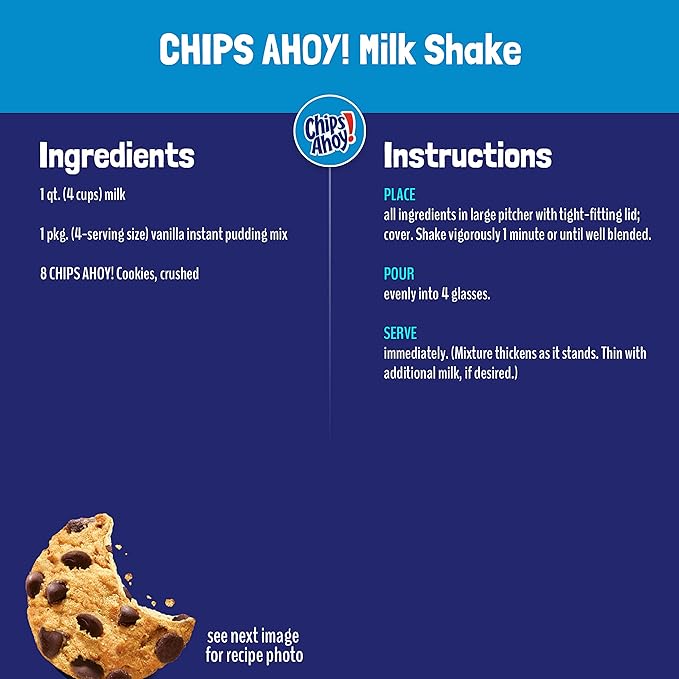 CHIPS AHOY! Original Chocolate Chip Cookies, 16 King Size Snack Packs (10 Cookies Per Pack, 2 Boxes)
