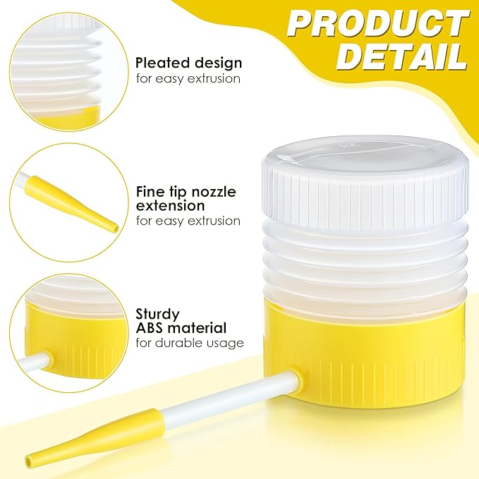 Qualirey 1 Pack Diatomaceous Earth Powder Duster with 6 Inch Extension Nozzle, Diatomaceous Earth Powder Duster for Pest Control, Powder Sprayer for Indoor and Outdoor Use