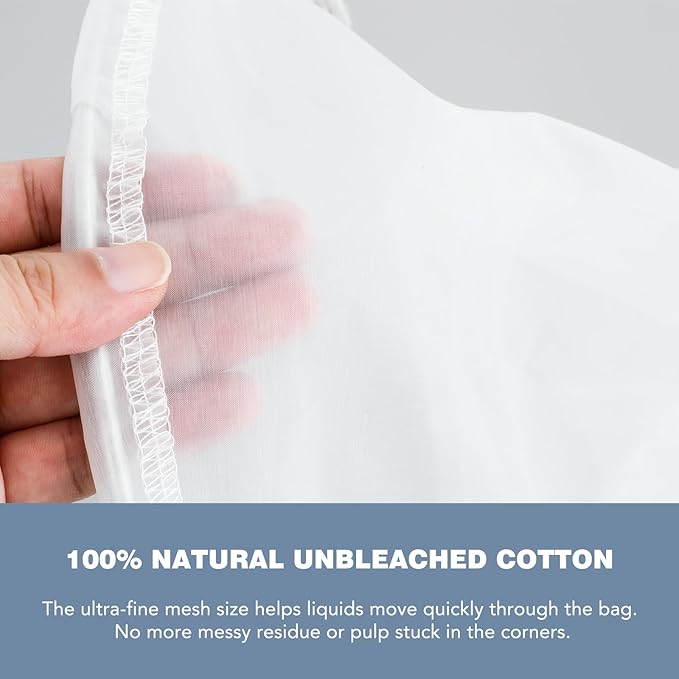 10” Reusable Cone Filter Bag for Frying Oil - with Folding Arms to Attach to Deep Fryers, Cooking Oil Filter Holder, Maple Syrup Cone Filter Stand - Durable Construction - Easy to Clean