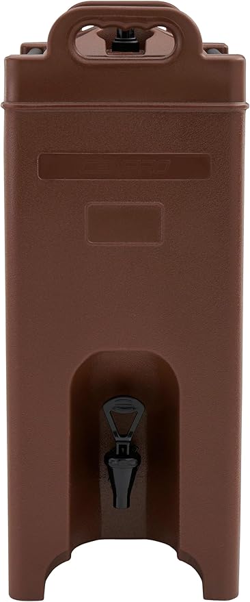 Commercial Beverage Dispenser 5-Gallon Insulated Hot and Cold Beverage Dispenser/Server, NSF, Brown (29A-155)