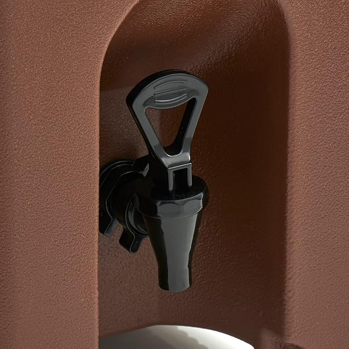 Commercial Beverage Dispenser 5-Gallon Insulated Hot and Cold Beverage Dispenser/Server, NSF, Brown (29A-155)