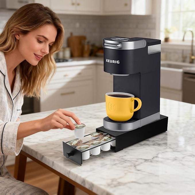 K Cup Coffee Pod Holder Drawer,Single Serve Coffee Pods Drawer K Cup Organization Storage Drawer Pod Organizer Countertop Organizer Holds up to 12 Pods