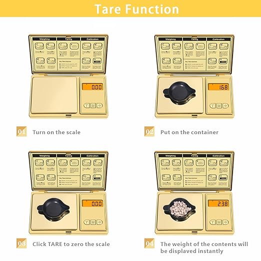Digital Pocket Scale 300g/0.01g Accuracy，Small Jewelry Coin Powder Scales Digital Weight Grams and oz, Digital Gold Gram Scale with LCD