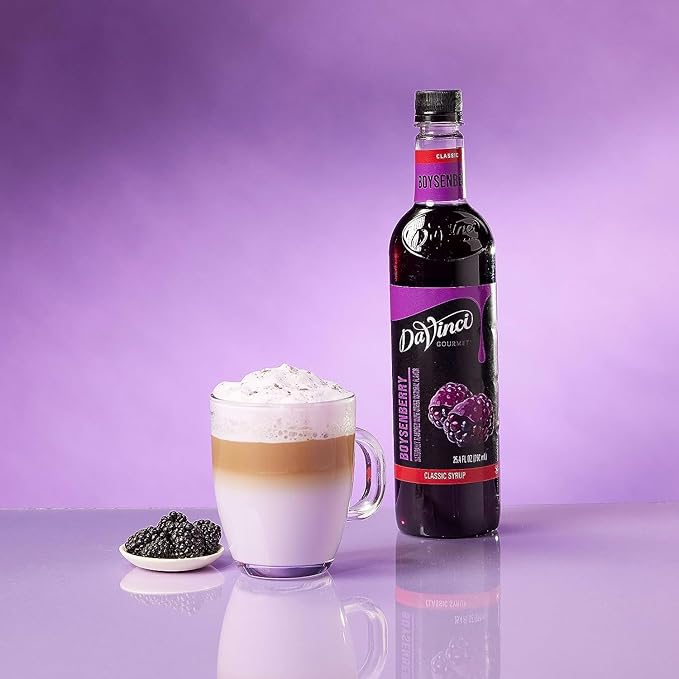 DaVinci Gourmet Boysenberry Syrup, 25.4 Fluid Ounces (Pack of 4)