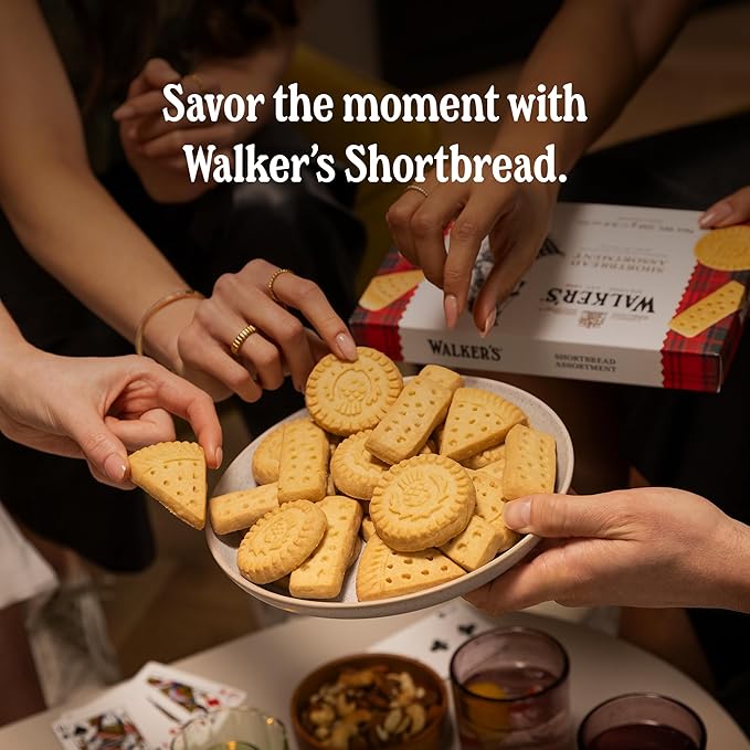 Walker's Shortbread Stem Ginger Biscuits, Scottish Cookies, 5.3 Oz (Pack of 6)