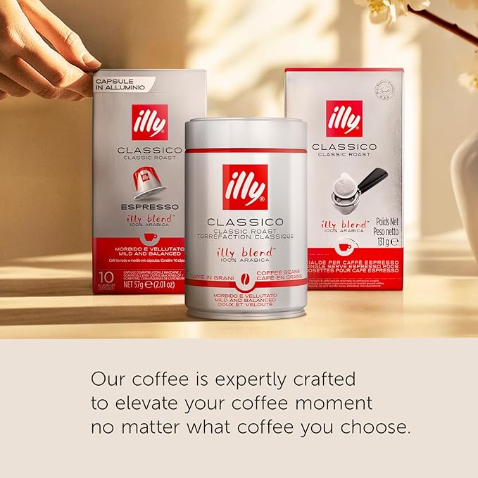 Illy Coffee, Intenso Dark Roast K-Cups, Made With 100% Arabica Beans, Intense & Robust Flavor, All-Natural, No Preservatives, Pods for Keurig Machines, 128 K-Cup Pods