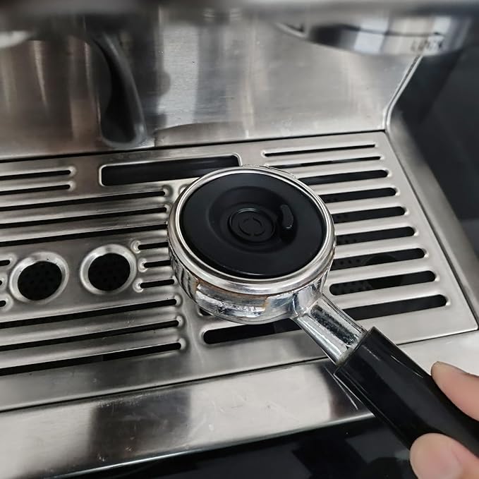 2 PCS 58 mm Backflush Cleaning Disc for Breville Espresso Machine, silicone Disc for Breville Espresso Machine Part BES980XL BES920XL BES900XL BES990 Black