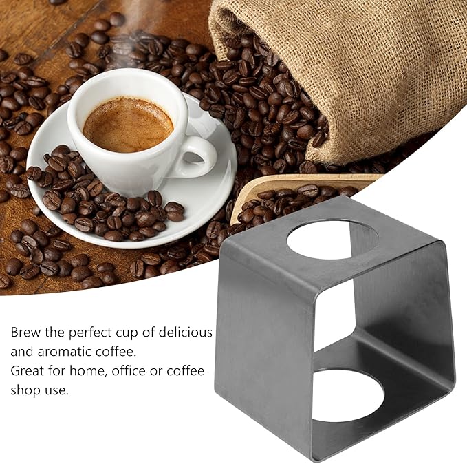 Coffee Dripper Stand, Coffee Filter Holder, Coffee Drip Rack Stainless Steel Lightweight Coffee Filter Cup Stand for Home Cafe Office(Black)