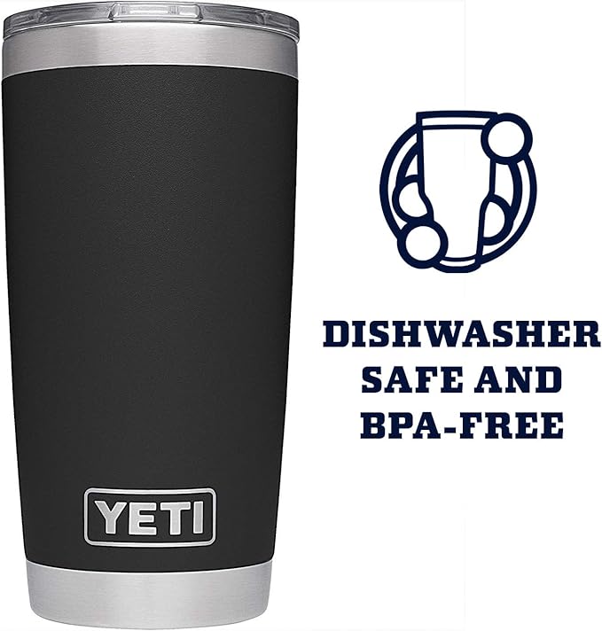 YETI Rambler 20 oz Stainless Steel Vacuum Insulated Tumbler w/MagSlider Lid