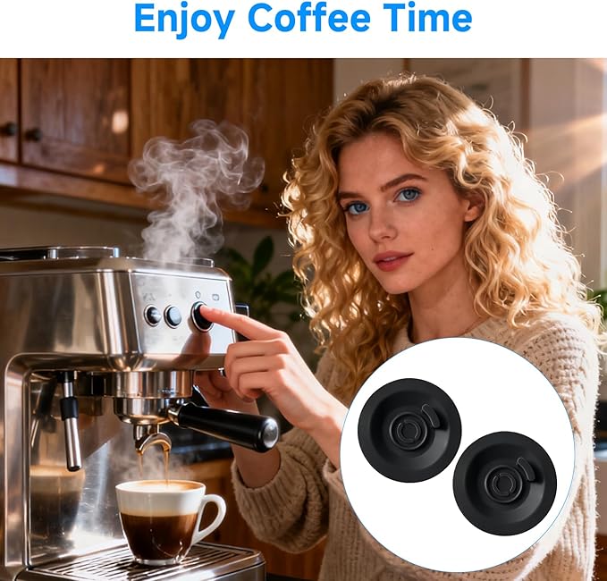 2PCS 54mm Espresso Backflush Cleaning Disc for Breville Machines, Rubber Backflush Disc Compatible with BES870XL BES878BSS BES880 BES840XL etc, Cleaning Kit Replacement Part for Breville