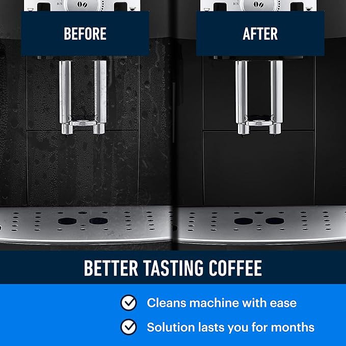 Essential Values Descaling Solution Compatible with De Longhi - Coffee Descaler - Coffee Maker Cleaner - Kettle, Espresso Machine Cleaning - 12 Month Supply 2-Pack