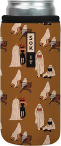 Sok It CanSok Sleeve for Beer & Soda Insulated Neoprene Cover (Material Ghoul, 12oz Slim Can Sleeve)