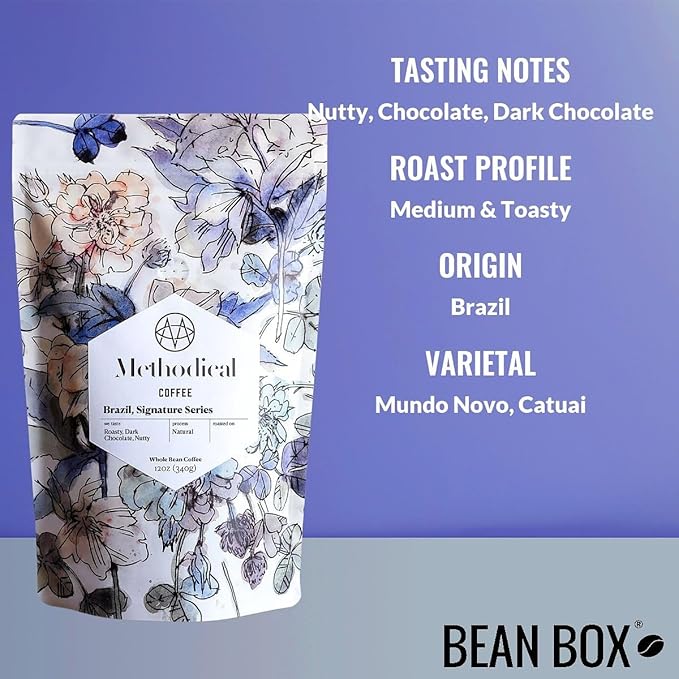 Brazil Signature Series - Roasted by Methodical Roasting - Whole Bean Coffee - 2 Pound Bag