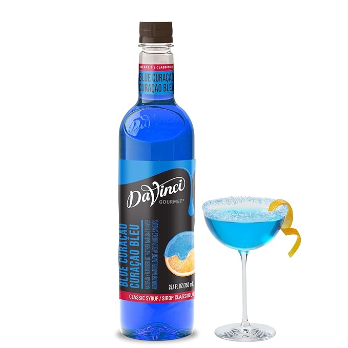 DaVinci Gourmet Classic Blue Curacao Syrup, 25.4 Fluid Ounces (Pack of 1)