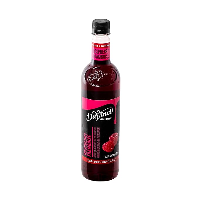 DaVinci Gourmet Classic Raspberry Syrup, 25.4 Fluid Ounces (Pack of 4)