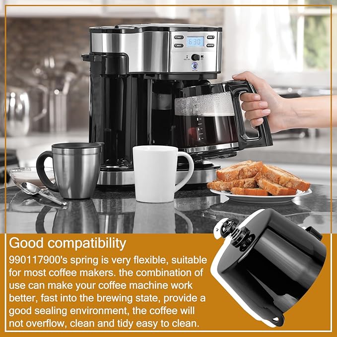 HASMX 990117900 Coffee Maker Brew Basket Replacement Part for Hamilton Beach CoffeeMaker 49980, 49980A, 49980Z, 49983, 49983S Black Plastic Filter Basket Holder (1-Pack)