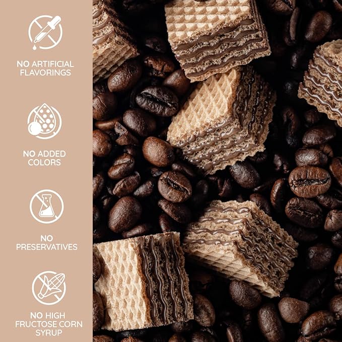 Loacker Quadratini Cappuccino Wafer Cookies (220g)