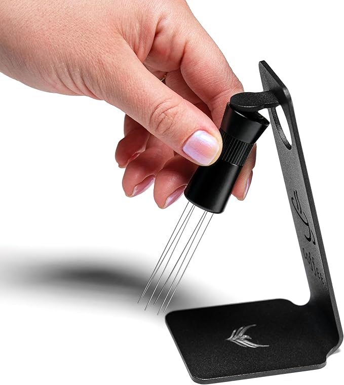 Breville Espresso Machine Accessories 5pcs Set 54mm Bottomless Portafilter, Spring Tamper 54mm, Distribution Tool, Knockbox with Tamper Station, and WDT Tool Set