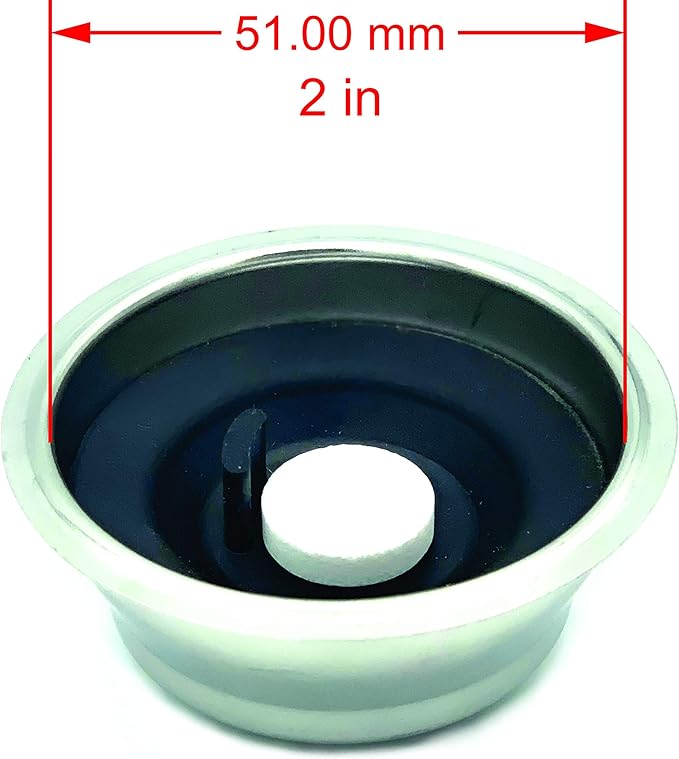 Backflush Disc – Blind Insert for Espresso Machine – Food-Grade Silicone – 3 Size Variations – Compatible with Cleaning Tablets and Powder – Wide Compatibilit (1, Black)