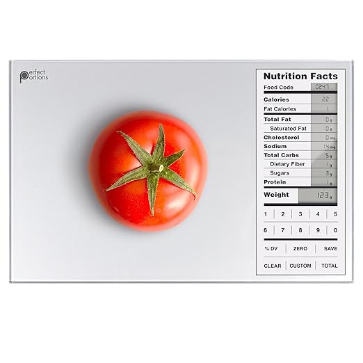 Greater Goods Nutrition Food Scale for Meal Planning and Portion Control with Food Code Booklet & App (Non-Connected, Non-Backlit Model)