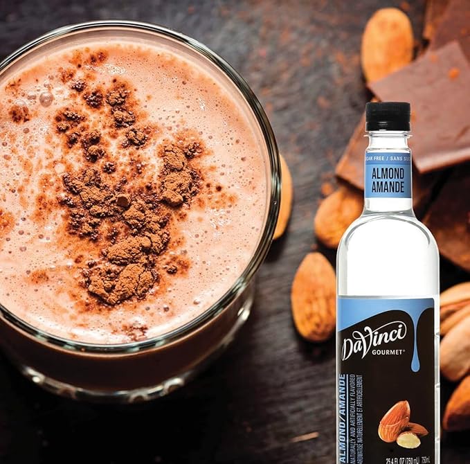 DaVinci Gourmet Sugar-Free Almond Syrup, 25.4 Fluid Ounces (Pack of 4)