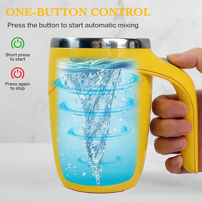 Self Stirring Mug,Rechargeable automatic magnetic Self stirring coffee mug,Rotating Home Office Travel Mixing Cup,To Stir Coffee, Chocolate, Milk, Protein,Cocoa Etc, Great For Office, School, Gym…