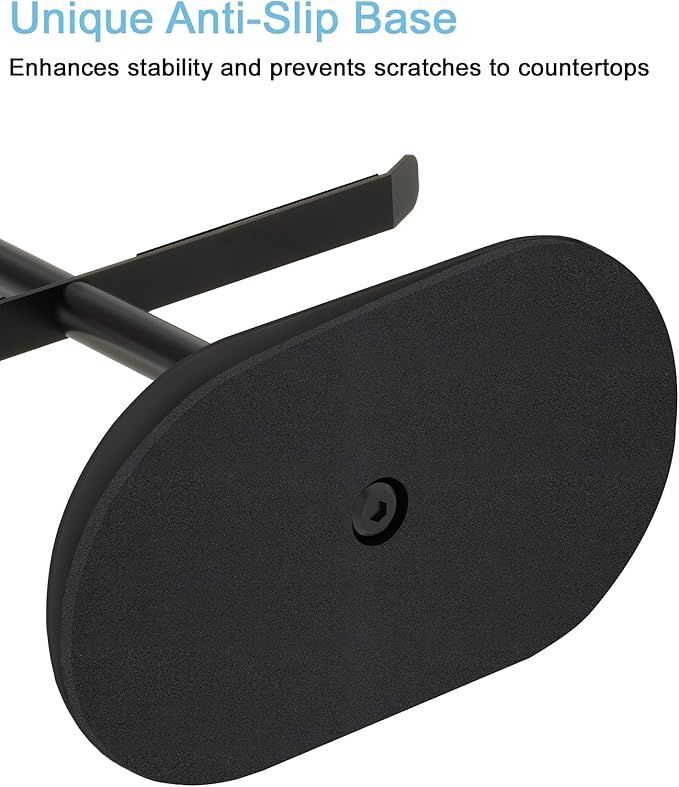 Cup Holder Tree with 6 Hooks, Metal Coffee Mug Rack Stand (Black)