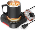 Coffee Mug Warmer & Cup Set - Desk Coffee Cup Warmer for Office/Home with 8-Temp Fast Heating (176℉ Max), Auto Shut Off, Gravity-Induction, 1-12H Timer - Ideal Gift for Coffee Lovers