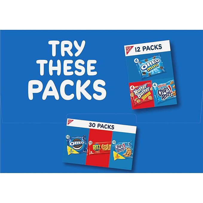 CHIPS AHOY! Mini Original Chocolate Chip Cookies, 12 Snack Packs
