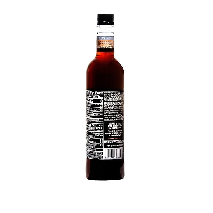 DaVinci Gourmet Sugar-Free Gingerbread Syrup, 25.4 Fluid Ounces (Pack of 4)