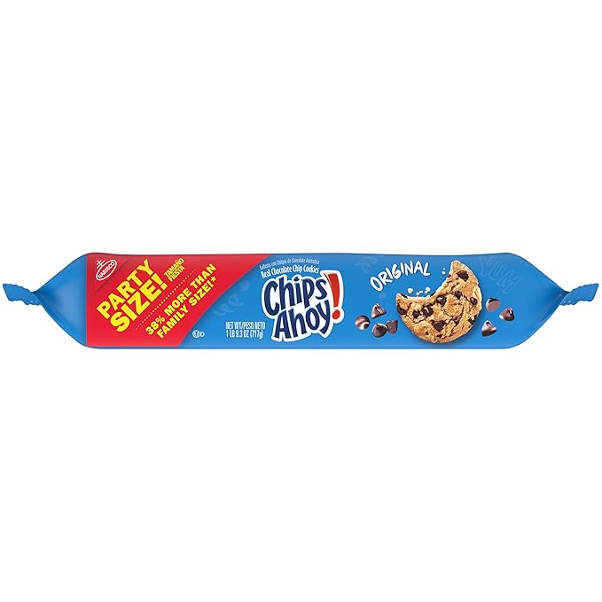 Chips Ahoy! Original Chocolate Chip Cookies, Party Size, 25.3 oz (Pack of 3)