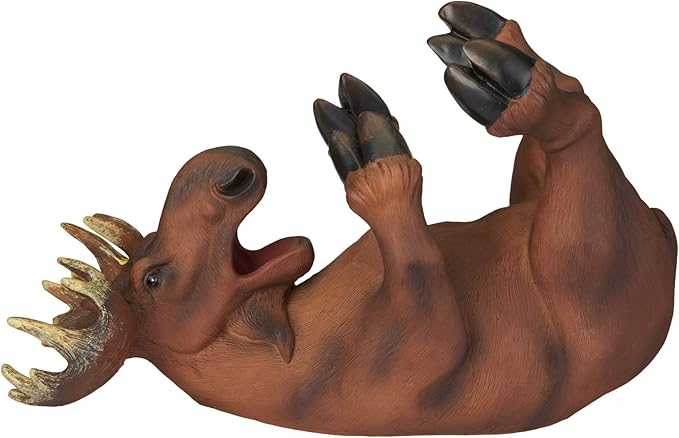 True Mischievous Moose Polyresin Wine Bottle Holder - Tabletop Wine Storage Rack, Gifts for Wine Lovers, Brown, Holds 1 Standard Wine Bottle