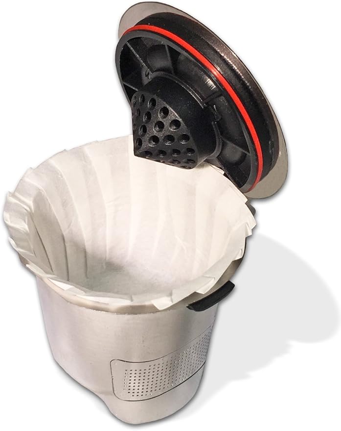 Ekobrew Universal Optional Paper Filters for Refillable K-cups for Keurig Brewers, 300 Count
