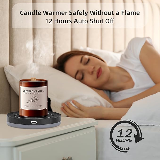 Smart Coffee Mug Warmer Candle Warmer Plate Safely Releases Scents Without a Flame Used as Candle Jar Warmer, Mug Warmer Cup Warmer Tea Warmer Desk Home Office