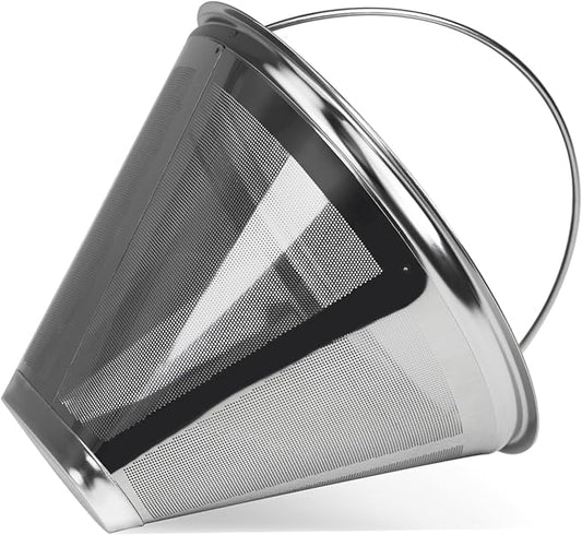 #4 Coffee Filter Reusable Coffee Filter Stainless Steel Coffee Filter Compatible with Technivorm Moccamaster KBGV KBT 79112 53923 59691 etc. Durable Stainless Steel Filter for Sustainable Brewing (1)