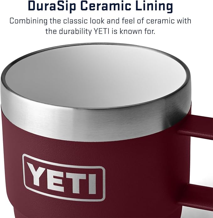 YETI Rambler 6 oz Stackable Mug, Stainless Steel, Vacuum Insulated Espresso/Coffee Mug, 2 Pack